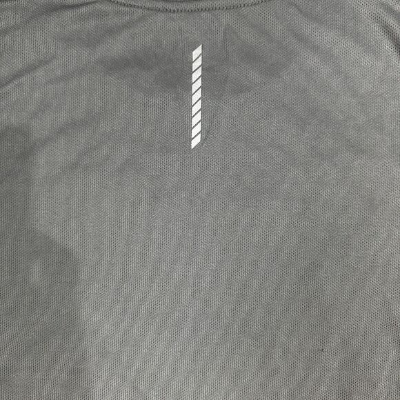 Athletic Works DriWorks Knit Shirt Mens Sz L /XL Gray Red Short Sleeve Crew Neck - Picture 8 of 15